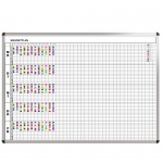 Klassen-Plantafel, 12 Stunden Mo-Fr, für 40 Klassen, 123x177 cm, 
